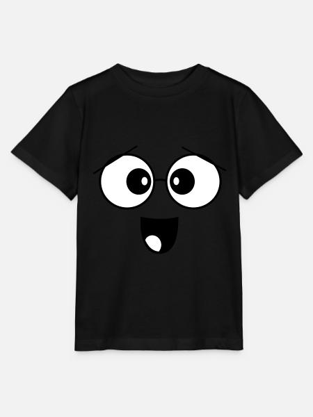 face - Stanley/Stella MINI CREATOR Kids’ T-Shirt - black