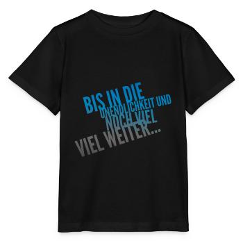 Bis In Die Unendlichkeit Geschenkidee - Stanley/Stella Kinder T-Shirt MINI CREATOR  - Schwarz - Vorne - Mikhail (115cm)
