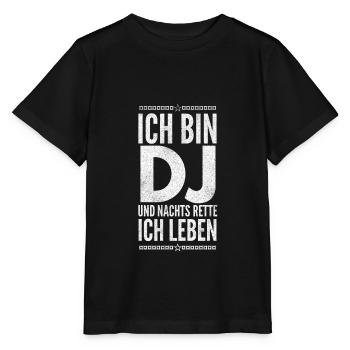 DJ Deejay Musik Techno Music Turntable Geschenk - Stanley/Stella Kinder T-Shirt MINI CREATOR  - Schwarz - Vorne - Mikhail (115cm)