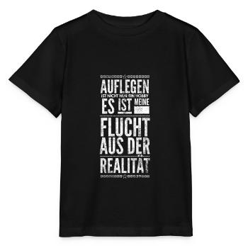 DJ Deejay Musik Techno Music Turntable Geschenk - Stanley/Stella Kinder T-Shirt MINI CREATOR  - Schwarz - Vorne - Mikhail (115cm)