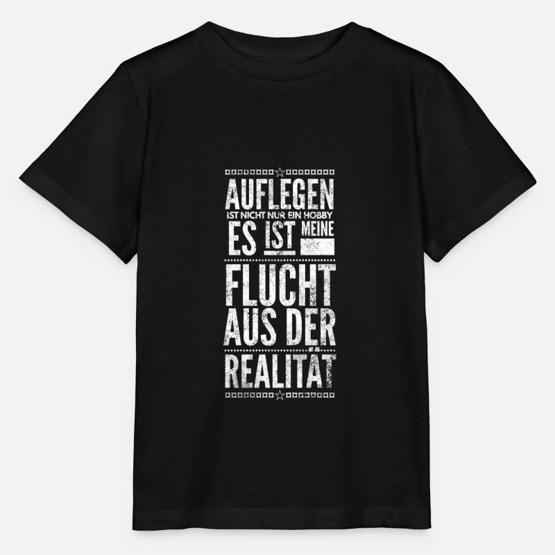 DJ Deejay Musik Techno Music Turntable Geschenk - Stanley/Stella Kinder T-Shirt MINI CREATOR  - Schwarz