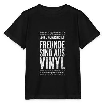 DJ Deejay Musik Techno Music Turntable Geschenk - Stanley/Stella Kinder T-Shirt MINI CREATOR  - Schwarz - Vorne - Mikhail (115cm)