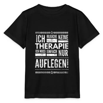 DJ Deejay Musik Techno Music Turntable Geschenk - Stanley/Stella Kinder T-Shirt MINI CREATOR  - Schwarz - Vorne - Mikhail (115cm)