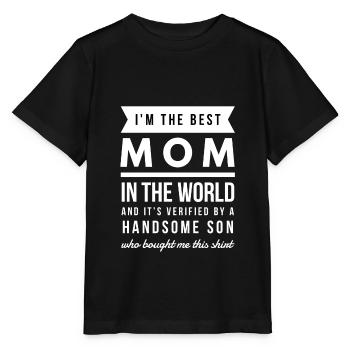Mutter Spruch Muttertag Mama Mummy Geschenk Zitat - Stanley/Stella Kinder T-Shirt MINI CREATOR  - Schwarz - Vorne - Mikhail (115cm)