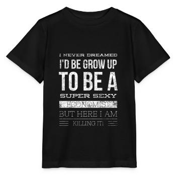 Économie Métiers Économiste Finances Don N - T-shirt bio MINI CREATOR Stanley/Stella Enfant - noir - Devant - Mikhail (115cm)