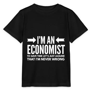 Wirtschaft Berufe Volkswirt Finanzen Geschenk A - Stanley/Stella Kinder T-Shirt MINI CREATOR  - Schwarz - Vorne - Mikhail (115cm)