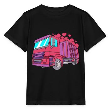 Garbage Can Garbage Truck Garbage Truck Garbage Man - Stanley/Stella MINI CREATOR Kids’ T-Shirt - black - Front - Mikhail (115cm)