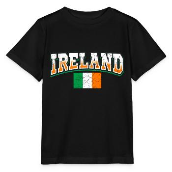 Ireland Fan - Stanley/Stella MINI CREATOR Kids’ T-Shirt - black - Front - Mikhail (115cm)