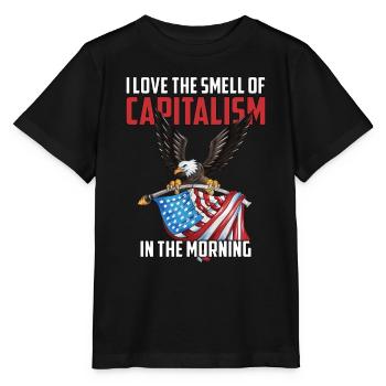 USA Flag Eagle Capital Money Assets Securities - Stanley/Stella MINI CREATOR Kids’ T-Shirt - black - Front - Mikhail (115cm)
