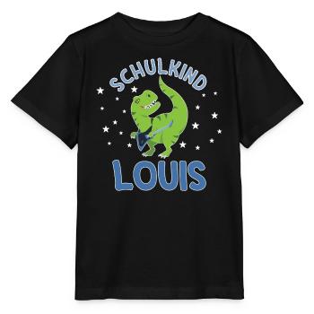 Einschulung Schulkind Louis - Stanley/Stella Kinder T-Shirt MINI CREATOR  - Schwarz - Vorne - Mikhail (115cm)