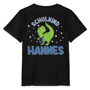Einschulung Schulkind Hannes - Stanley/Stella Kinder T-Shirt MINI CREATOR  - Schwarz - Vorne - Mikhail (115cm)