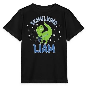Einschulung Schulkind Liam - Stanley/Stella Kinder T-Shirt MINI CREATOR  - Schwarz - Vorne - Mikhail (115cm)