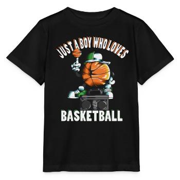 Basketballer Basketballtrik Mütze Basketballspiel - Stanley/Stella Kinder T-Shirt MINI CREATOR  - Schwarz - Vorne - Mikhail (115cm)