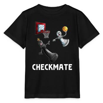 Basketball Dunking Bauer schlägt König Brettspiell - Stanley/Stella Kinder T-Shirt MINI CREATOR  - Schwarz - Vorne - Mikhail (115cm)
