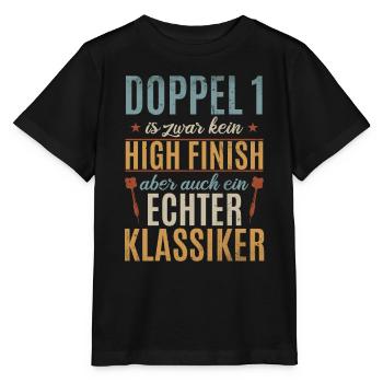 Doppel 1 Kein High Finish Aber Klassiker Dart - Stanley/Stella Kinder T-Shirt MINI CREATOR  - Schwarz - Vorne - Mikhail (115cm)