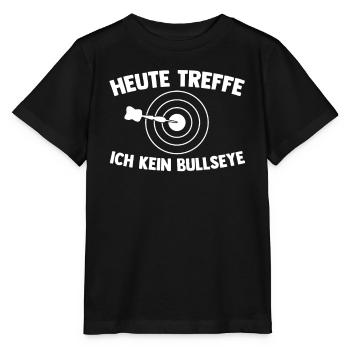 Dart Dartspieler Bullseye Dartscheibe Dartpfeile - Stanley/Stella Kinder T-Shirt MINI CREATOR  - Schwarz - Vorne - Mikhail (115cm)