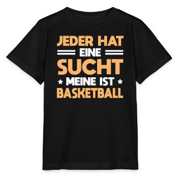 Sucht Basketball - Stanley/Stella Kinder T-Shirt MINI CREATOR  - Schwarz - Vorne - Mikhail (115cm)