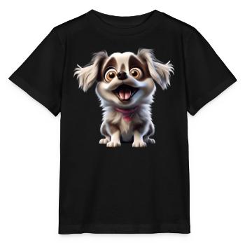 Welpenliebe Niedlicher Hund - Stanley/Stella Kinder T-Shirt MINI CREATOR  - Schwarz - Vorne - Mikhail (115cm)