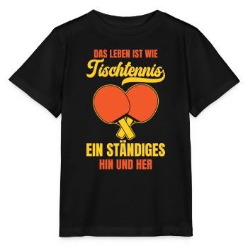Tischtennis Leben Tischtennisspieler Meisterschaft - Stanley/Stella Kinder T-Shirt MINI CREATOR  - Schwarz - Vorne - Mikhail (115cm)