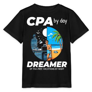 CPA Daydreams: Balance zwischen Arbeit und Glückseligkeit in Split - Stanley/Stella Kinder T-Shirt MINI CREATOR  - Schwarz - Vorne - Mikhail (115cm)