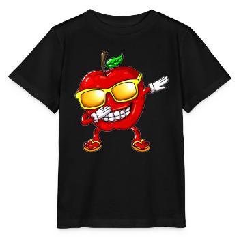 Apfel Dabbing Apfelbaum Dab Frühling Apfeloutfit - Stanley/Stella Kinder T-Shirt MINI CREATOR  - Schwarz - Vorne - Mikhail (115cm)
