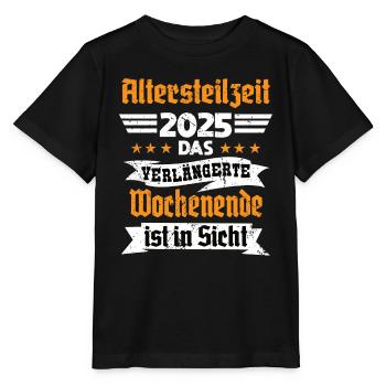 Retraite partielle 2025 Retraite amusante - T-shirt bio MINI CREATOR Stanley/Stella Enfant - noir - Devant - Mikhail (115cm)