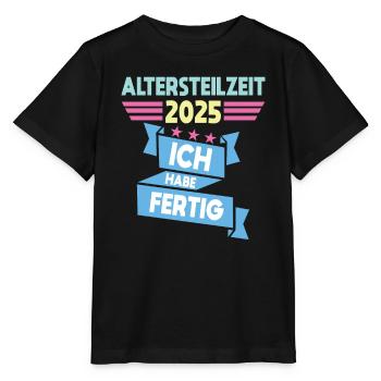 J’ai terminé ma retraite partielle - T-shirt bio MINI CREATOR Stanley/Stella Enfant - noir - Devant - Mikhail (115cm)
