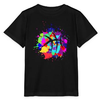 Basket-ball Basketteur Basketteur Surprise Tenue - T-shirt bio MINI CREATOR Stanley/Stella Enfant - noir - Devant - Mikhail (115cm)