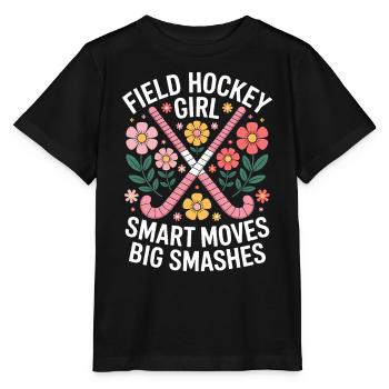 Feldhockey Spruch Mädchen Witz Feldhockey Geschenk - Stanley/Stella Kinder T-Shirt MINI CREATOR  - Schwarz - Vorne - Mikhail (115cm)