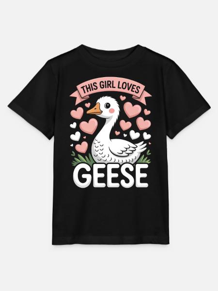 Gans Spruch Mädchen Gänse Lustiges Gans Geschenk - Stanley/Stella Kinder T-Shirt MINI CREATOR - Schwarz