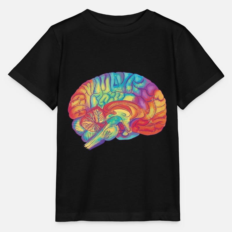 Gehirn - Stanley/Stella Kinder T-Shirt MINI CREATOR  - Schwarz