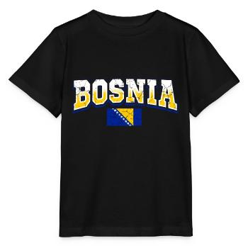 Bosnia Fan - Stanley/Stella MINI CREATOR Kids’ T-Shirt - black - Front - Mikhail (115cm)