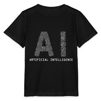 Intelligence artificielle - T-shirt bio MINI CREATOR Stanley/Stella Enfant - noir - Devant - Mikhail (115cm)