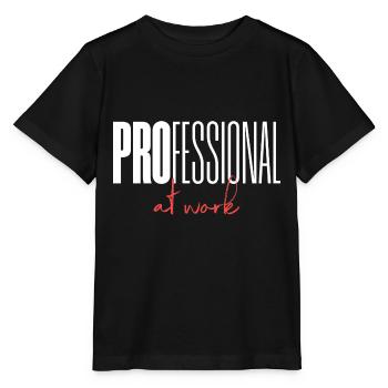 Professionnel au travail - T-shirt bio MINI CREATOR Stanley/Stella Enfant - noir - Devant - Mikhail (115cm)