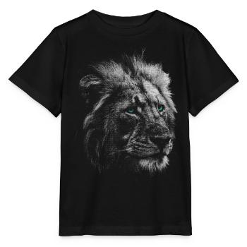 Tête de lion - T-shirt bio MINI CREATOR Stanley/Stella Enfant - noir - Devant - Mikhail (115cm)
