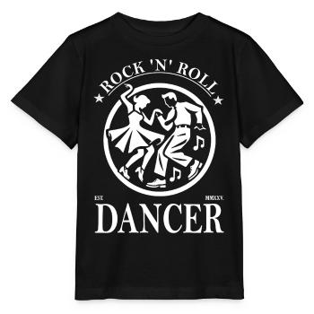 Rock'n'Roll Dancer Vintage Design - Stanley/Stella MINI CREATOR Kids’ T-Shirt - black - Front - Mikhail (115cm)