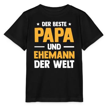 Best Dad and Husband Men's Day Father's Day - Stanley/Stella MINI CREATOR Kids’ T-Shirt - black - Front - Mikhail (115cm)