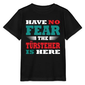 N’ayez pas peur, le Türsteher est là Tenue - T-shirt bio MINI CREATOR Stanley/Stella Enfant - noir - Devant - Mikhail (115cm)