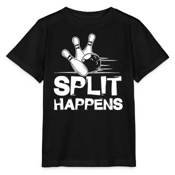 Bowling Split Happens - Stanley/Stella MINI CREATOR Kids’ T-Shirt - black - Front - Mikhail (115cm)