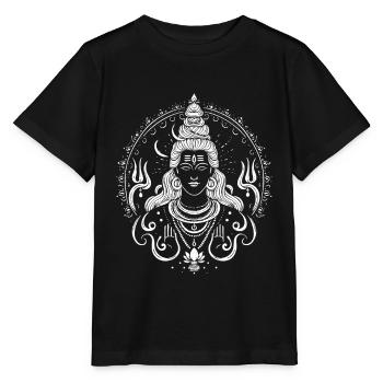 Shiva Design – Spiritual Power - Stanley/Stella MINI CREATOR Kids’ T-Shirt - black - Front - Mikhail (115cm)