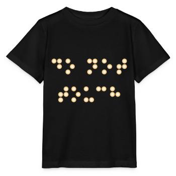braille - Stanley/Stella MINI CREATOR Kids’ T-Shirt - black - Front - Mikhail (115cm)