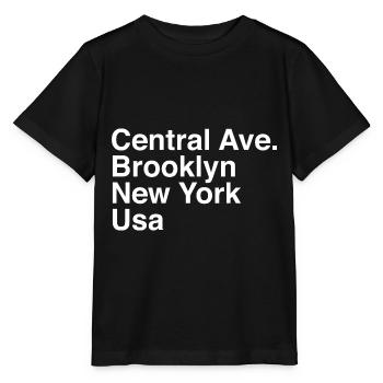 Central Ave Brooklyn New York États-Unis - T-shirt bio MINI CREATOR Stanley/Stella Enfant - noir - Devant - Mikhail (115cm)