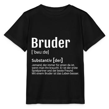 Bruder Definition - Stanley/Stella Kinder T-Shirt MINI CREATOR  - Schwarz - Vorne - Mikhail (115cm)