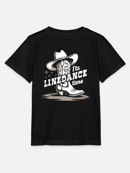 Het is tijd voor Linedance - Country Fan - cadeau - Stanley/Stella Kinder-T-shirt MINI CREATOR - zwart
