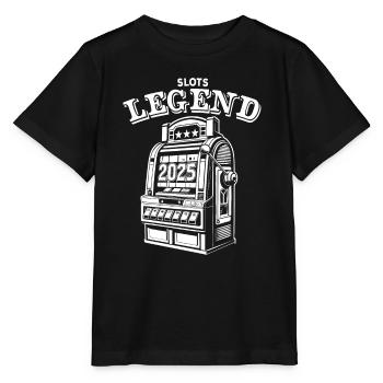 Slots Legend - Machine à sous - 2025 - Jackpot - T-shirt bio MINI CREATOR Stanley/Stella Enfant - noir - Devant - Mikhail (115cm)
