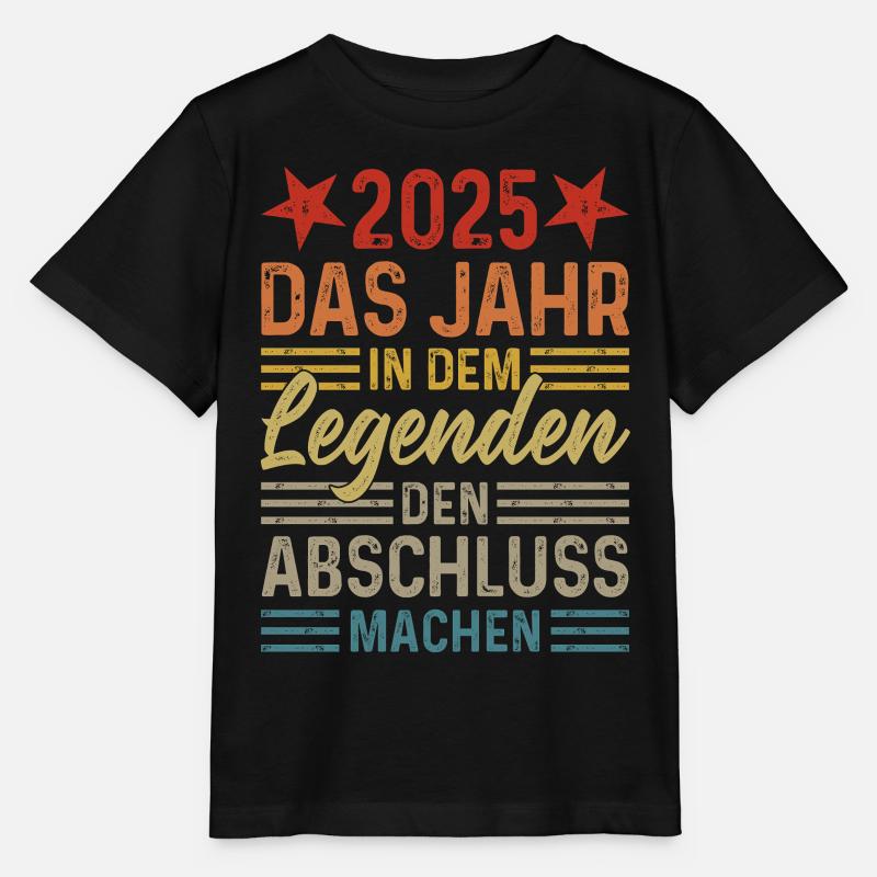 2025 Das Jahr in dem Legenden den Abschluss machen - Stanley/Stella Kinder T-Shirt MINI CREATOR  - Schwarz