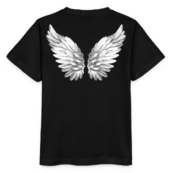 Angel Wings Angel Wings Angel Wings White White - Stanley/Stella MINI CREATOR Kids’ T-Shirt - black - Back - Mikhail (115cm)