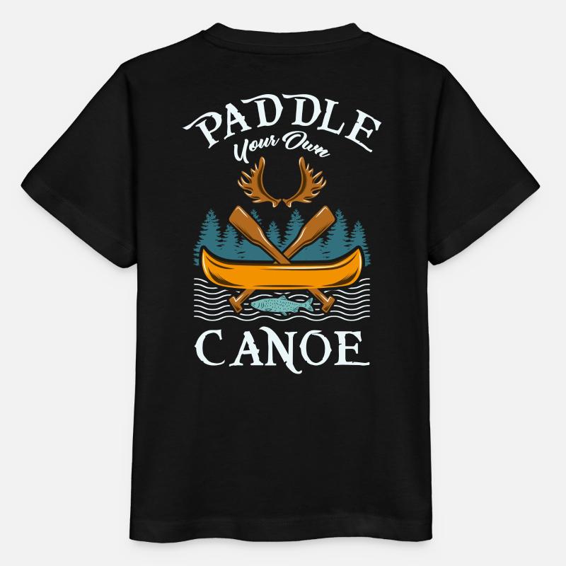 Canoeing Canoe Boat - Stanley/Stella MINI CREATOR Kids’ T-Shirt - black