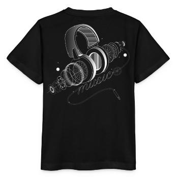 Parties individuelles d'un audio Casque - T-shirt bio MINI CREATOR Stanley/Stella Enfant - noir - Dos - Mikhail (115cm)