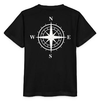 compass - Stanley/Stella MINI CREATOR Kids’ T-Shirt - black - Back - Mikhail (115cm)
